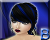 (B) Black&blue ponytail