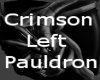 Crimson Left Pauldron