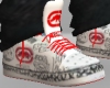 White And Red Ecko Shoes