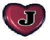 [J] in a heart animated