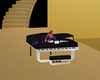 blackened piano