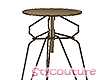 Metal Stool Bronze