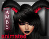 Animated Red Flame Horns