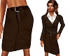 TF* Brown Straight Skirt