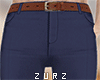 Z| Icon Pant Belt. Navy