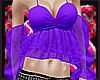 Purple frilly top