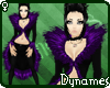 *Dy} Josie * Blk/Purple