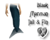 Black Merman Tail & Fin
