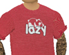 Red Men Lazy Tshirt
