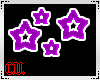 Purple Stars Border