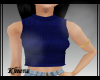 k. Knitted Blue Crop Top