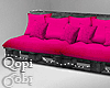 Deep Pink Pallet Sofa