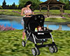 black baby stroller