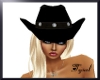 ~T~Black Cowgirl Hat