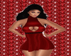 v-day red mini dress