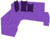 Purple Swirl Couch
