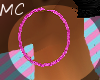 MC;Pink Hoop Earrings