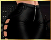 ISSA black leather pants