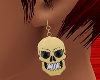 *TJ* Skull Earrings G Bk