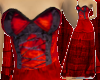 Long Red Dress & Corset