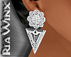 Wx:Silver Duet Earrings