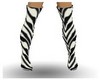 zebra long boots