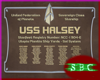 USS Halsey Plaque