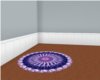 Animated blue purple rug