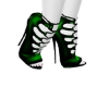 Green Leather Heel