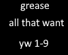grease 1 that i want