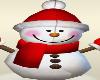 Cute Snow Man Christmas Red White Hats Mittens Presents Gifts