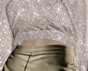 (7K)Gold Leather Shorts