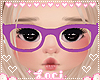 ❥ Purple Nerd Glasses