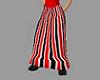 Red/Blk Striped Skirt