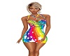 R.Rainbow Mini Dress