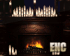 Enc. Chocolate Fireplace