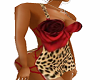 rose leopard bm dress