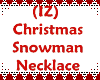 (IZ) Snowman Necklace