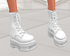 Cute Wht Combat Boots