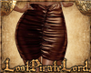 [LPL] Brown Leather Skir