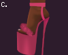 C. Pink Fur Heels