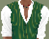 Green Pinstripe Vest