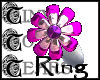 TTT Gem Flower Ring Pink