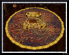 Golden Bronzed Round Rug