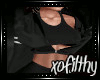 |xo| Bunny Hood Black