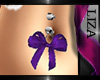 L-Purple Belly Bow