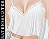 *S* Lace Tank | White