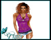 Dark Magenta Lace Tank