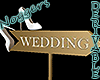 Gold Wedding Sign