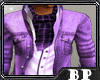 jacket scarf violet